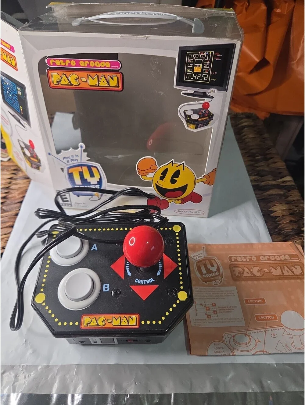 Jakks Pacific Retro Arcade Pac-Man 2009 TV Games # 03563 Tested Works Great